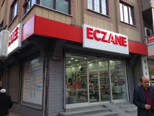 GÜNEŞLİ ECZANE TABELASI, E PANO SATIŞ, MONTAJ, TAMİR.